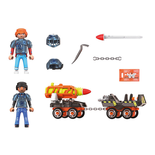 Playset Playmobil Dino Rise Dino Mine Rocket Trolley 70929 - Jucarii si jocuri, Păpuși și figurine