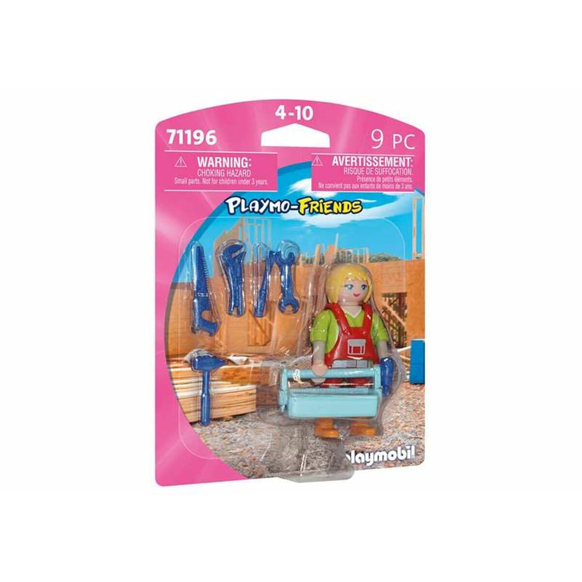 Playset Playmobil 71196 Playmo-Friends Technician 9 Piese - Jucarii si jocuri, Păpuși și figurine