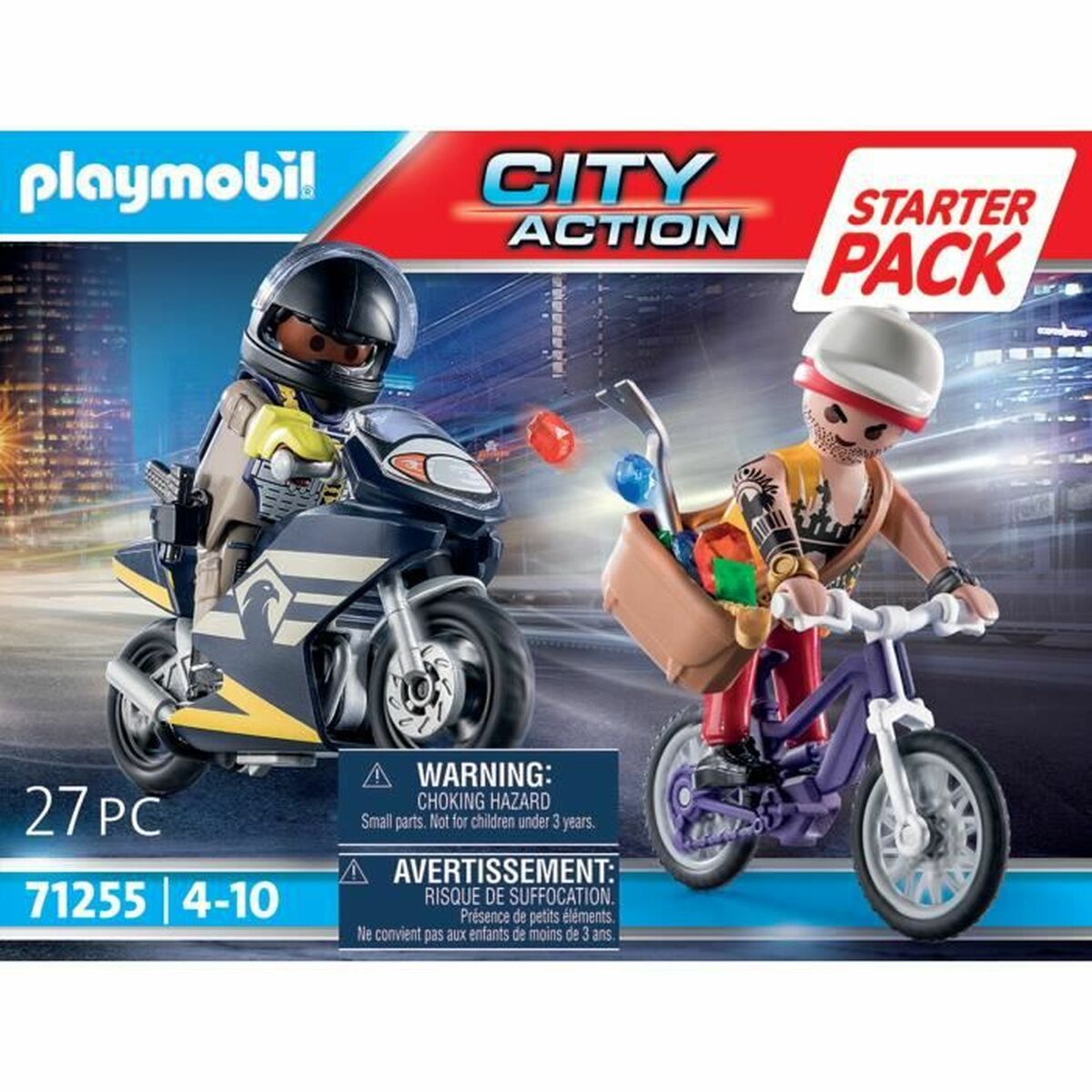 Set de Jucării cu Vehicule Playmobil City Action - Agent and Thief 71255 27 Piese - Jucarii si jocuri, Păpuși și figurine