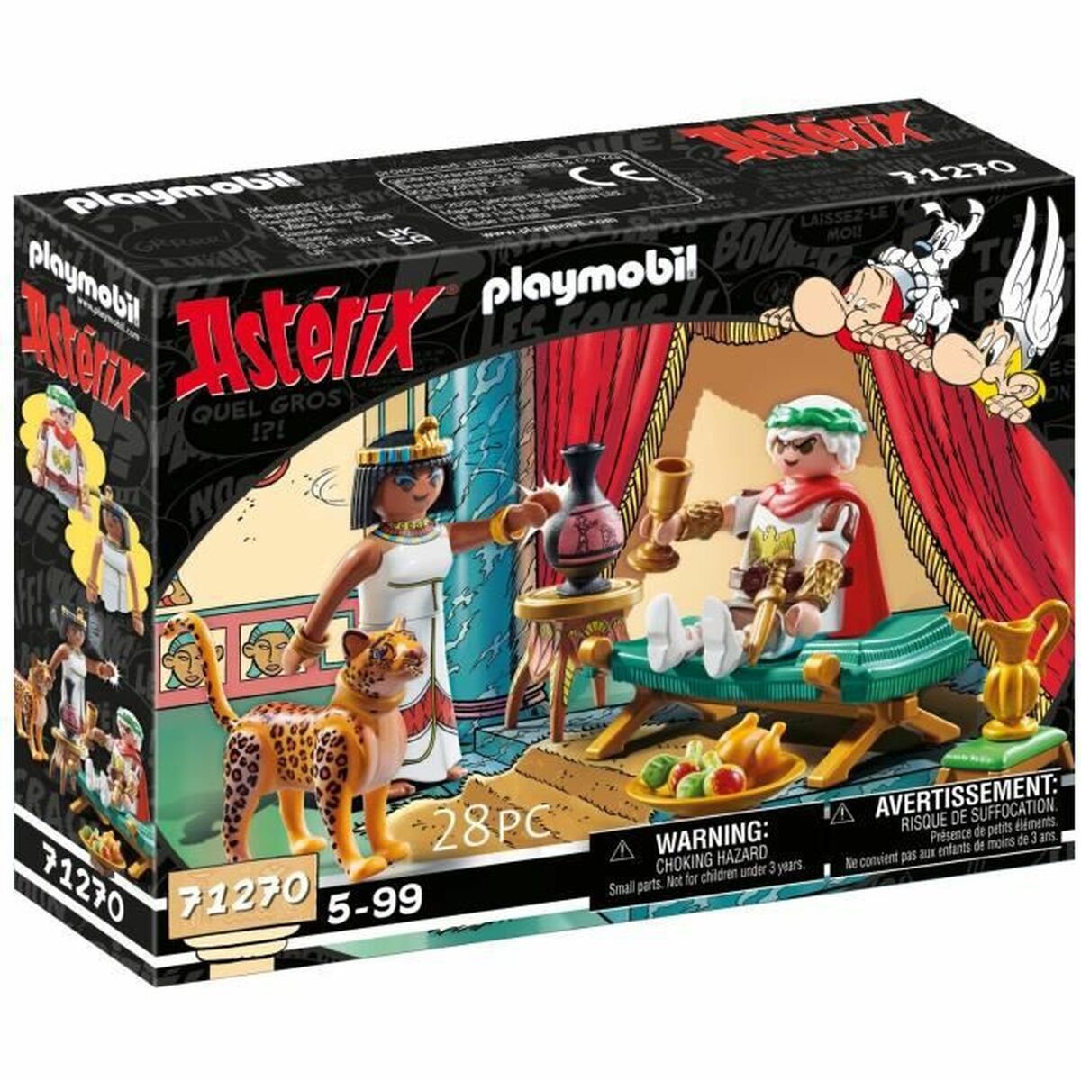 Playset Playmobil 71270 - Asterix: César and Cleopatra 28 Piese - Jucarii si jocuri, Păpuși și figurine