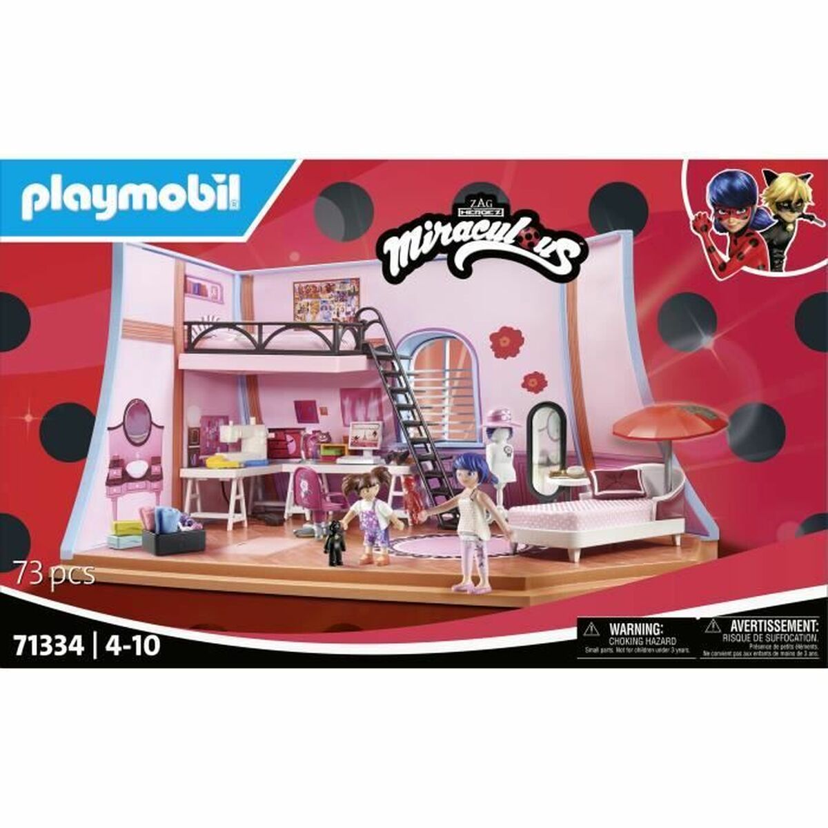 Playset Playmobil 71134 Miracolous 73 Piese - Jucarii si jocuri, Păpuși și figurine