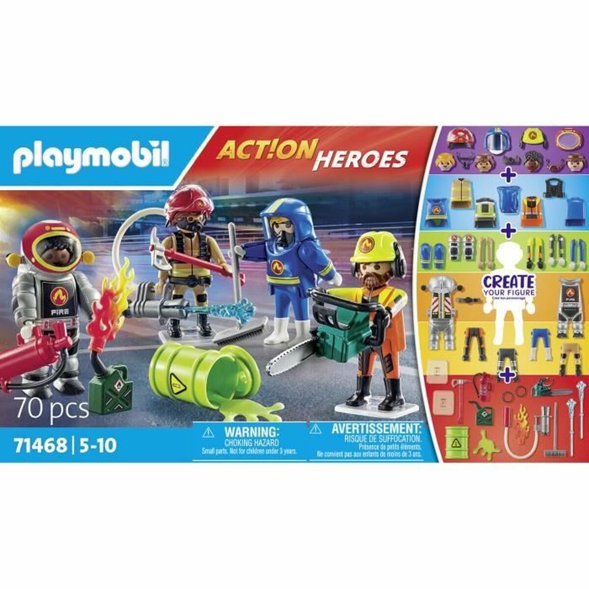 Playset Playmobil 71468 Action Heroes - Jucarii si jocuri, Păpuși și figurine