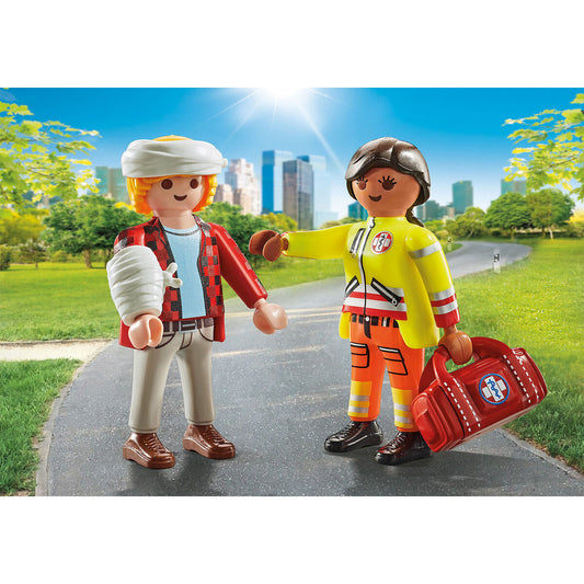 Playset Playmobil 71506 Medic 6 Piese - Jucarii si jocuri, Păpuși și figurine