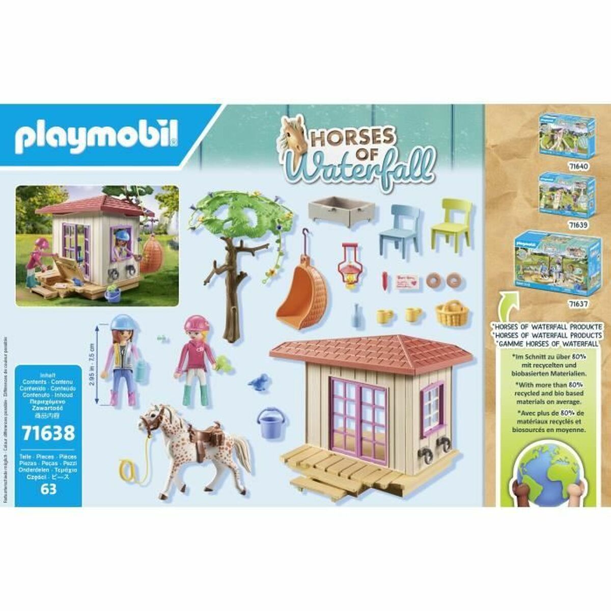 Playset Playmobil 71638 63 Piese - Jucarii si jocuri, Păpuși și figurine