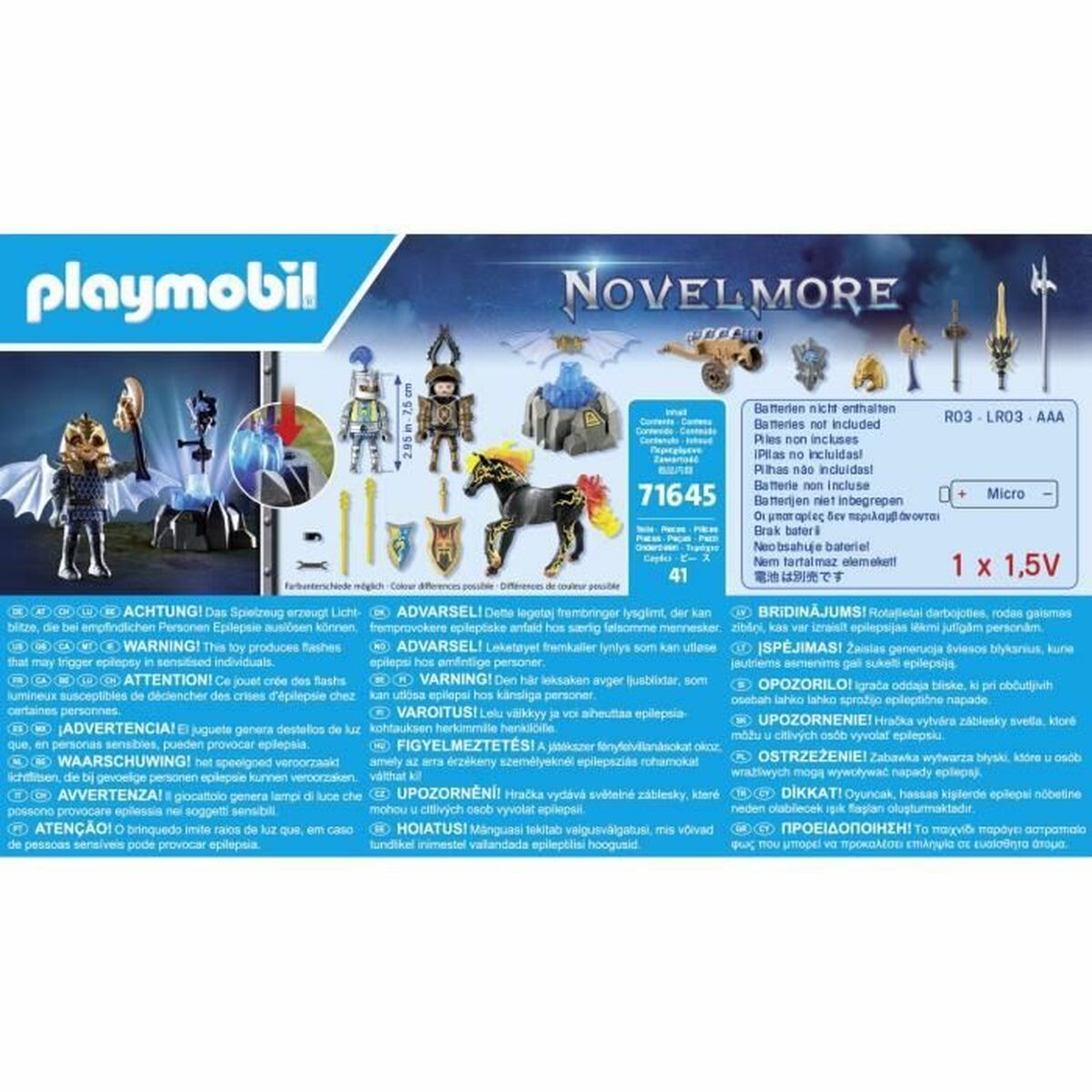 Playset Playmobil 71645 - Knights' Duel 41 Piese - Jucarii si jocuri, Păpuși și figurine