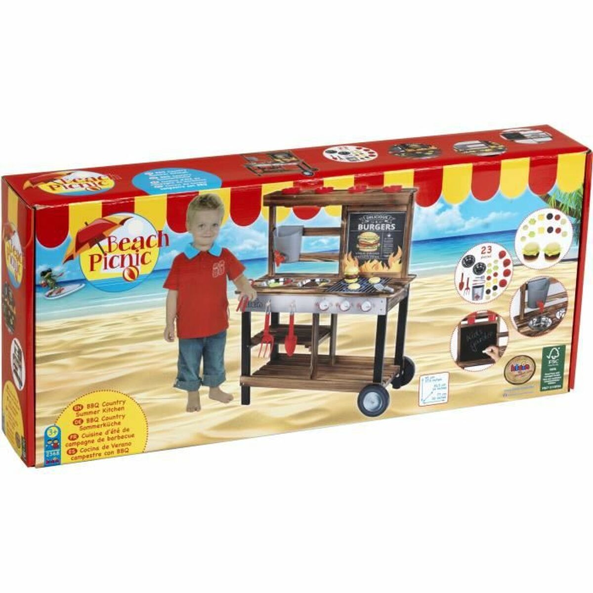 Grătar jucărie Klein Beach Picnic Jucărie - Jucarii si jocuri, Imitații de jocuri