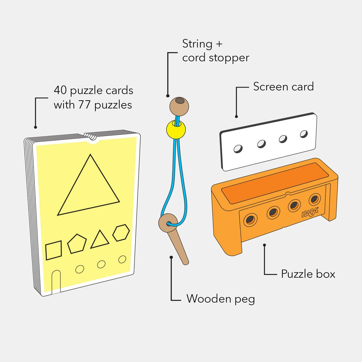 Joc de Masă HABA Logic Case Starter Set - Jucarii si jocuri, Jocuri și accesorii