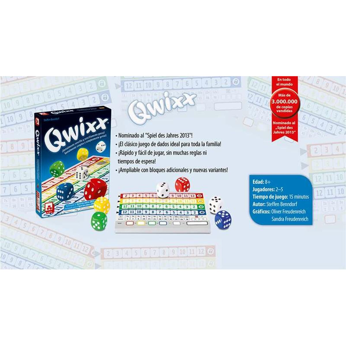 Joc Educativ Fournier Qwixx - Jucarii si jocuri, Jocuri și accesorii