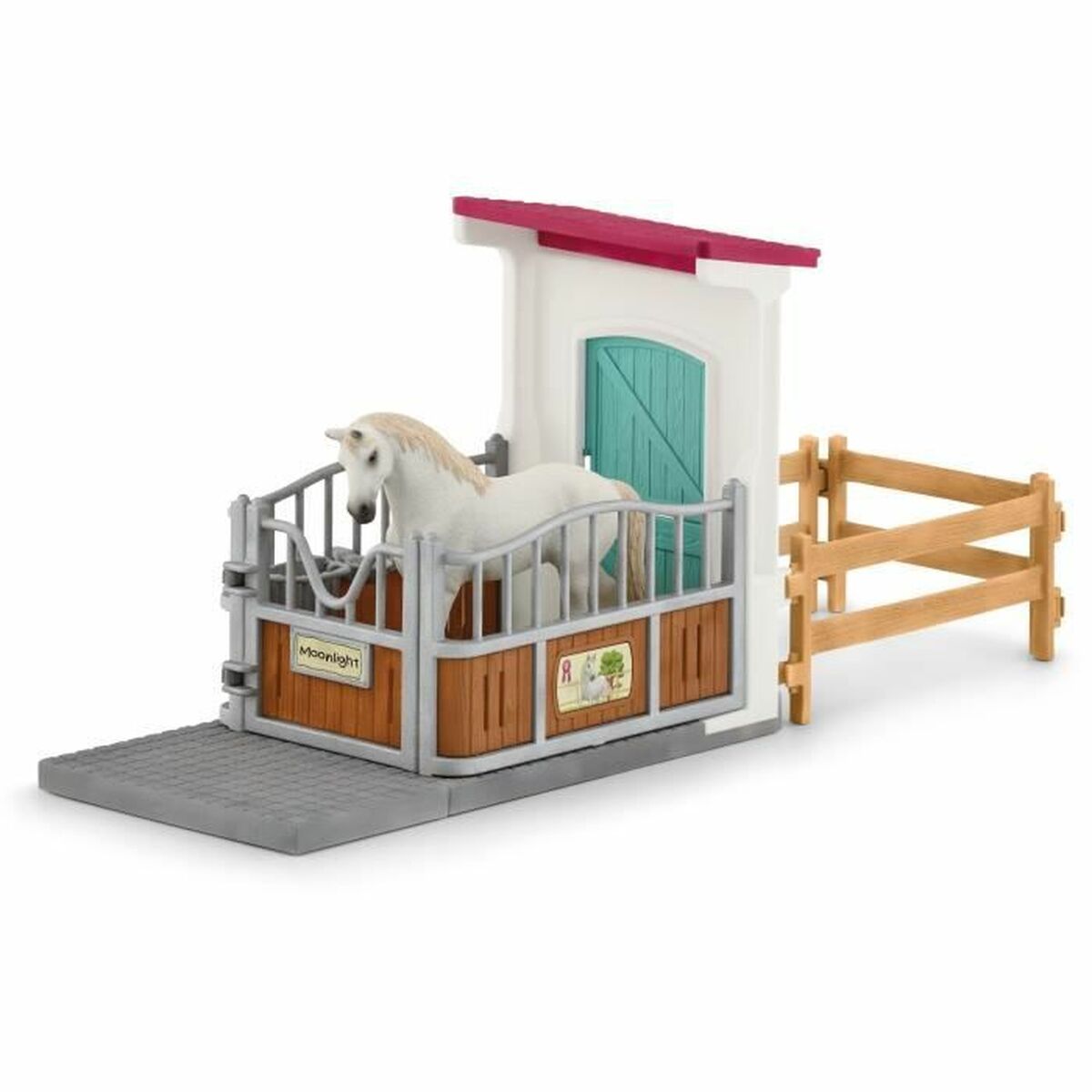 Cal Schleich Horse Stall Extension - Jucarii si jocuri, Păpuși și figurine