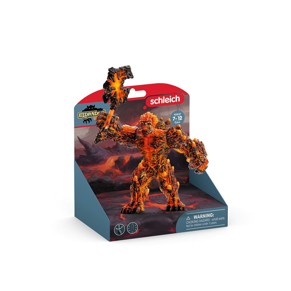 Figurină Schleich Eldrador Range - Lava Golem with Weapon 42447 - Jucarii si jocuri, Păpuși și figurine