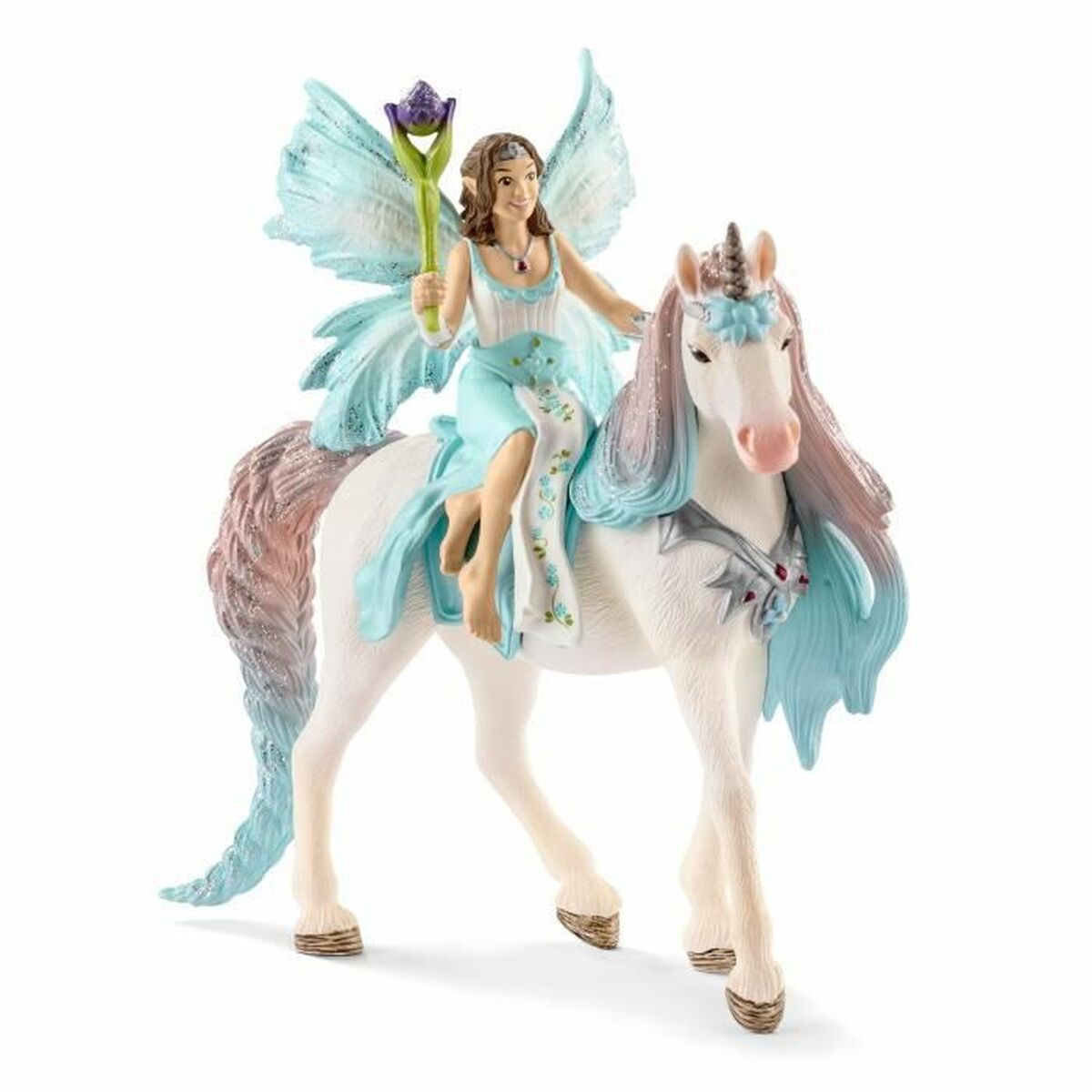 Figurine de Acțiune Schleich Fée Eyela with princess unicorn Unicorn 3 Piese - Jucarii si jocuri, Păpuși și figurine