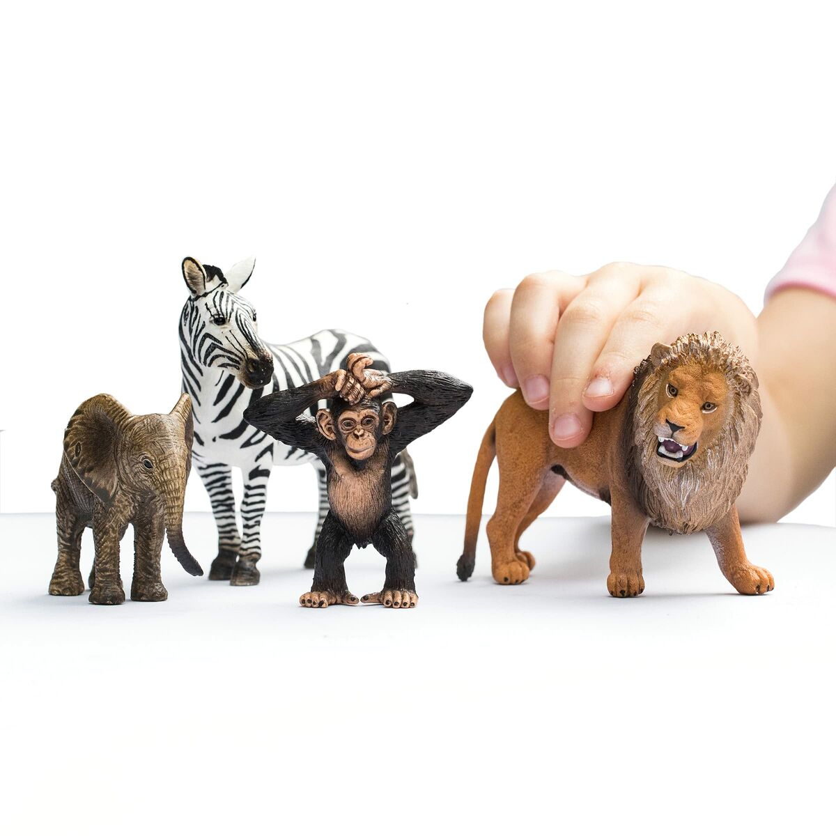 Figurine de animale Schleich 42387 Wild Life: Safari 4 Piese Plastic - Jucarii si jocuri, Păpuși și figurine