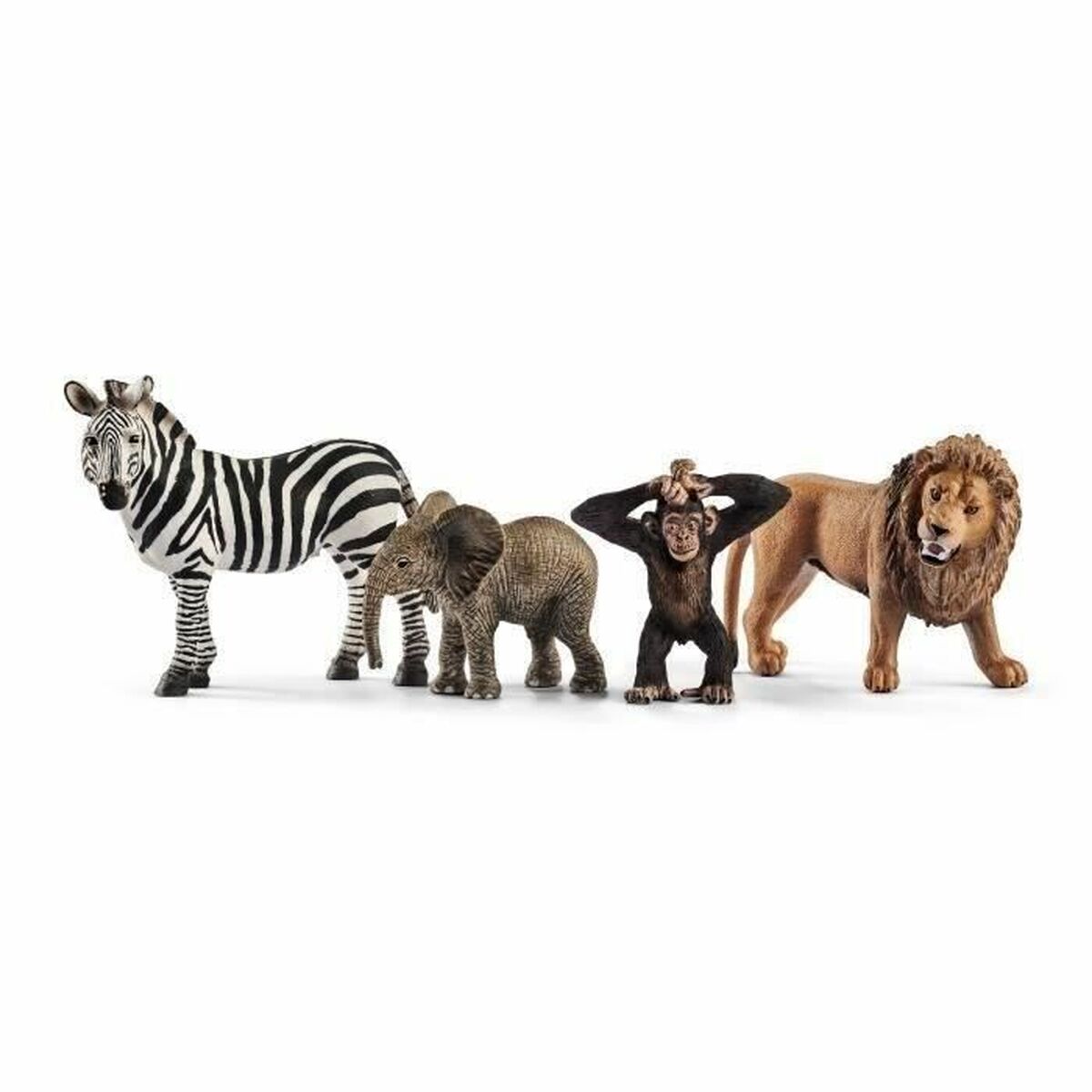 Figurine de animale Schleich 42387 Wild Life: Safari 4 Piese Plastic - Jucarii si jocuri, Păpuși și figurine