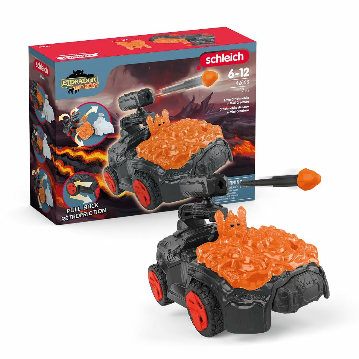 Playset Schleich Lava Crashmobile 17 Piese - Jucarii si jocuri, Păpuși și figurine