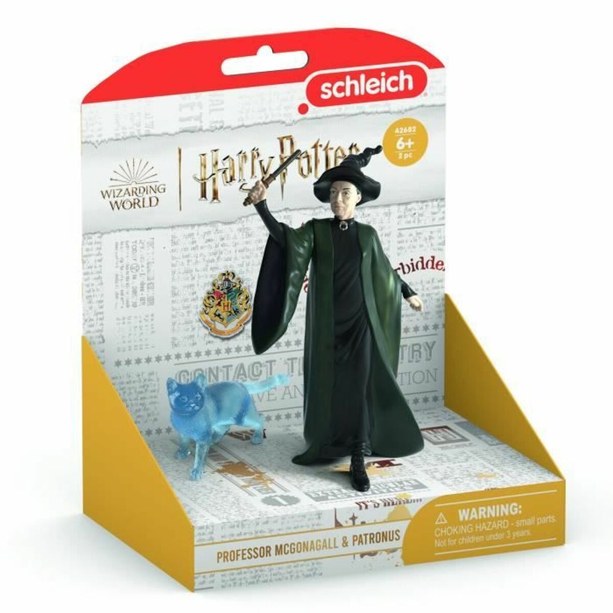 Figurină Harry Potter Sleich 42682 Professor McGonagall and her Patronus - Jucarii si jocuri, Păpuși și figurine