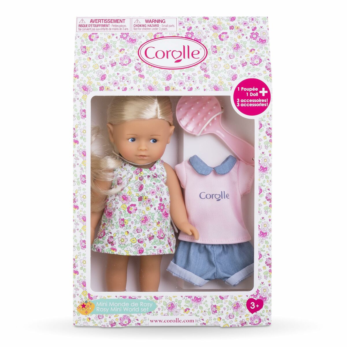 Păpușă bebeluș cu accesorii Corolle Mini Monde De Rosy - Jucarii si jocuri, Păpuși și accesorii