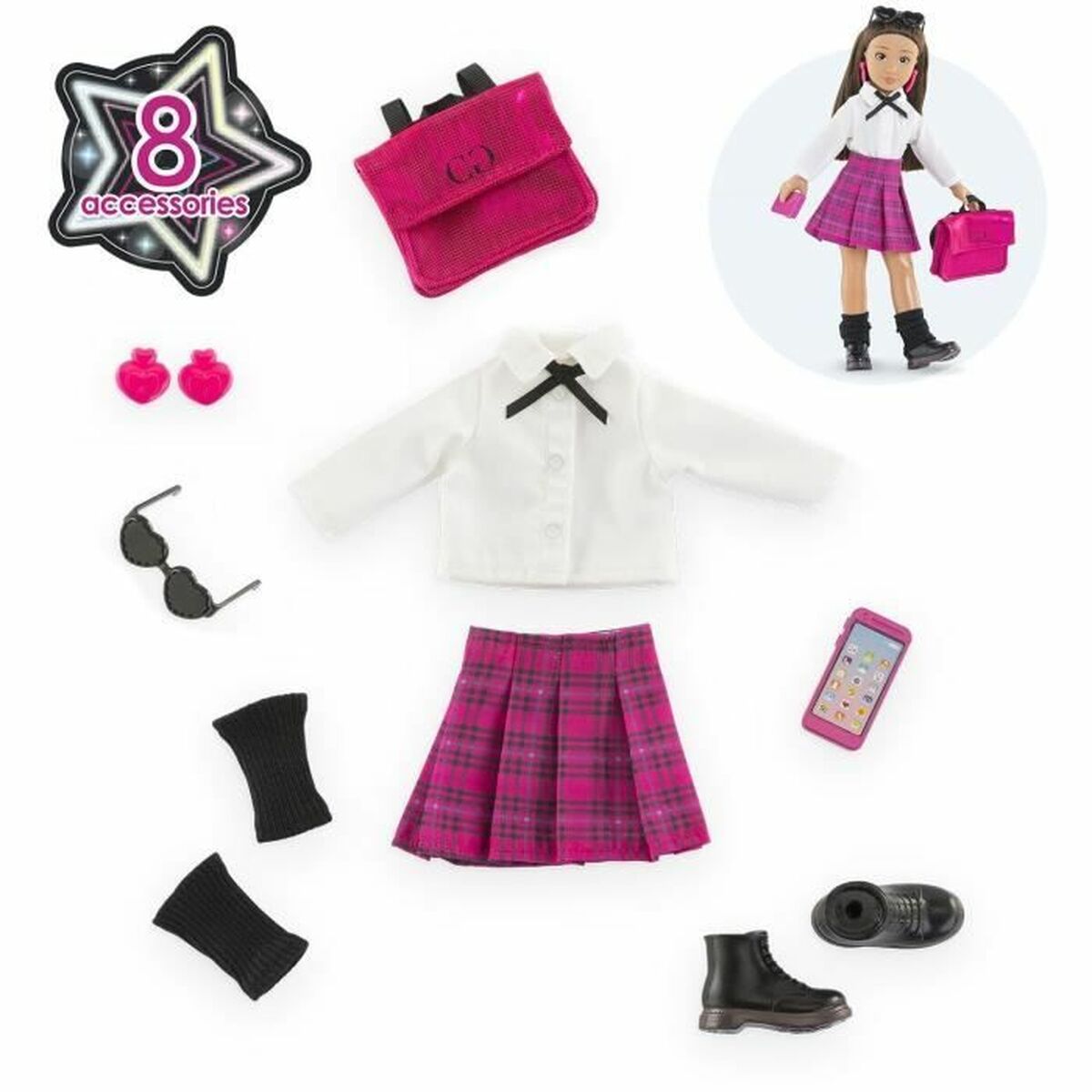 Accesorii pentru papusi Corolle English College Dressing - Jucarii si jocuri, Păpuși și accesorii