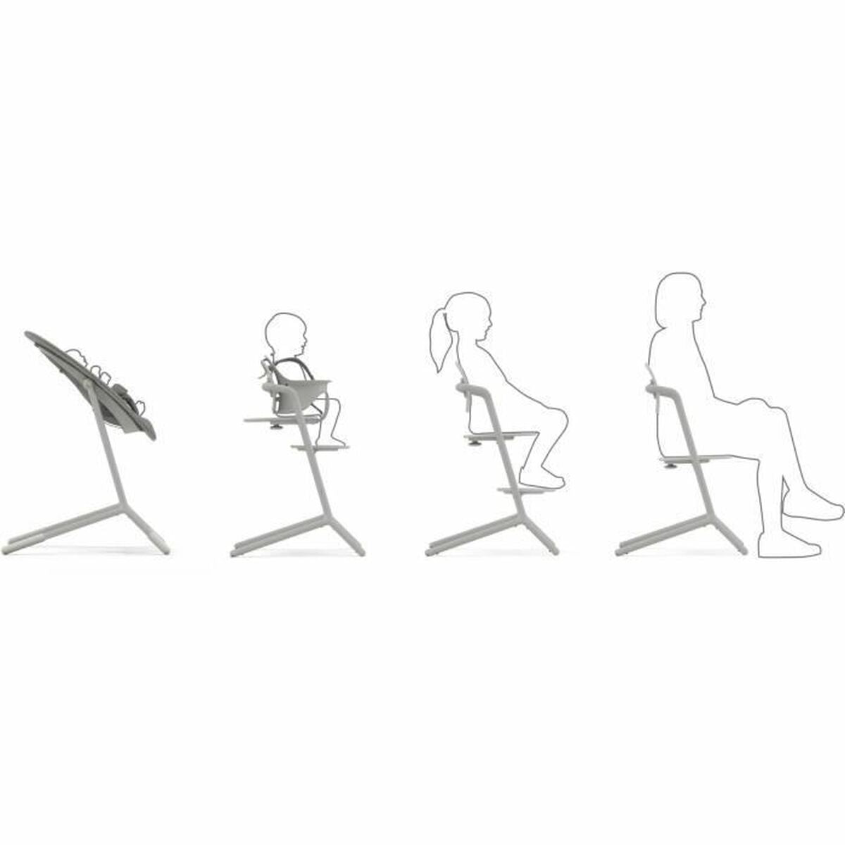 Scaun înalt Cybex LEMO Gri - Bebelus, Alăptarea și hrănirea