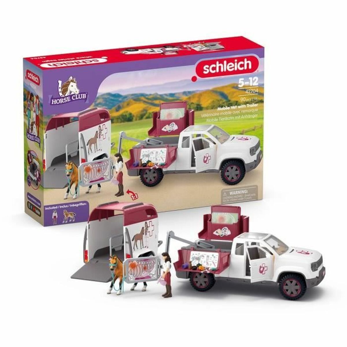 Figurine de Acțiune Schleich 42704 Horse Club animale - Jucarii si jocuri, Păpuși și figurine