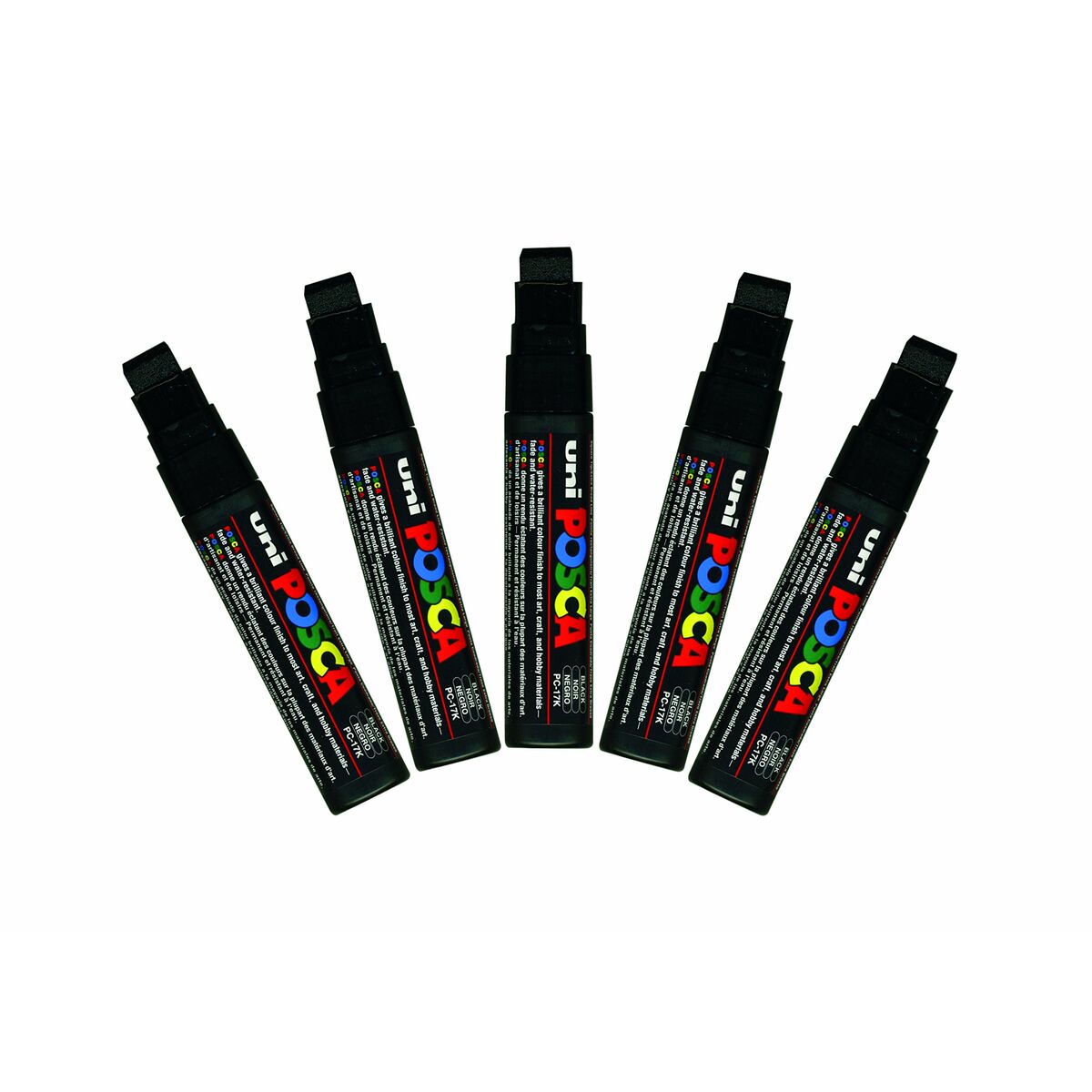 Carioci POSCA PC-17K Negru (5 Unități) - Birou și papetărie, Pixuri, creioane și articole de scris