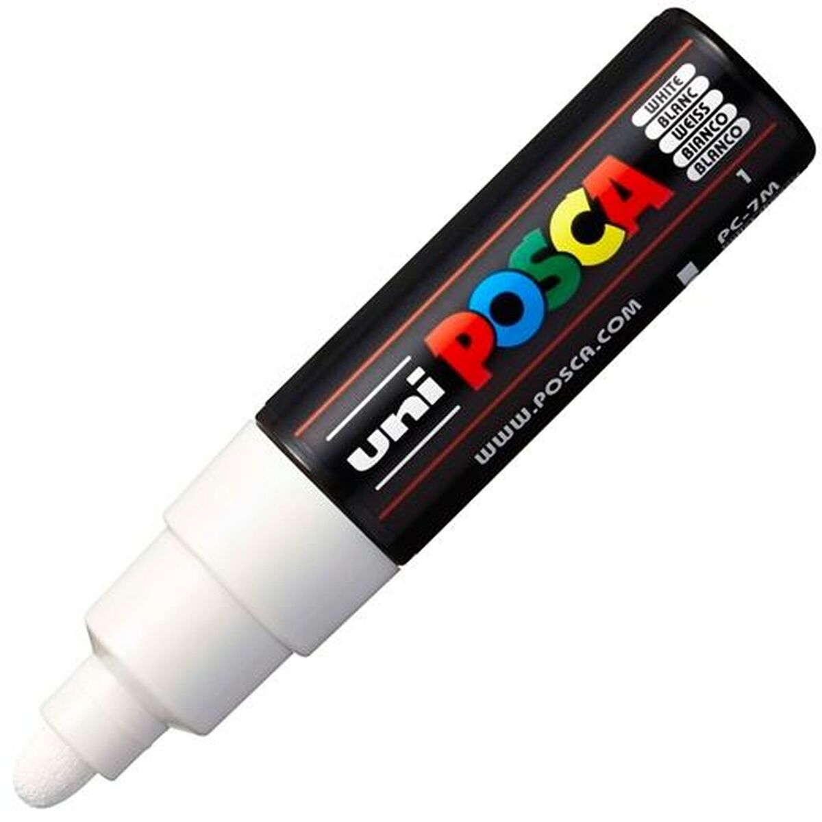 Carioci POSCA PC-7M Alb (6 Unități) - Birou și papetărie, Pixuri, creioane și articole de scris
