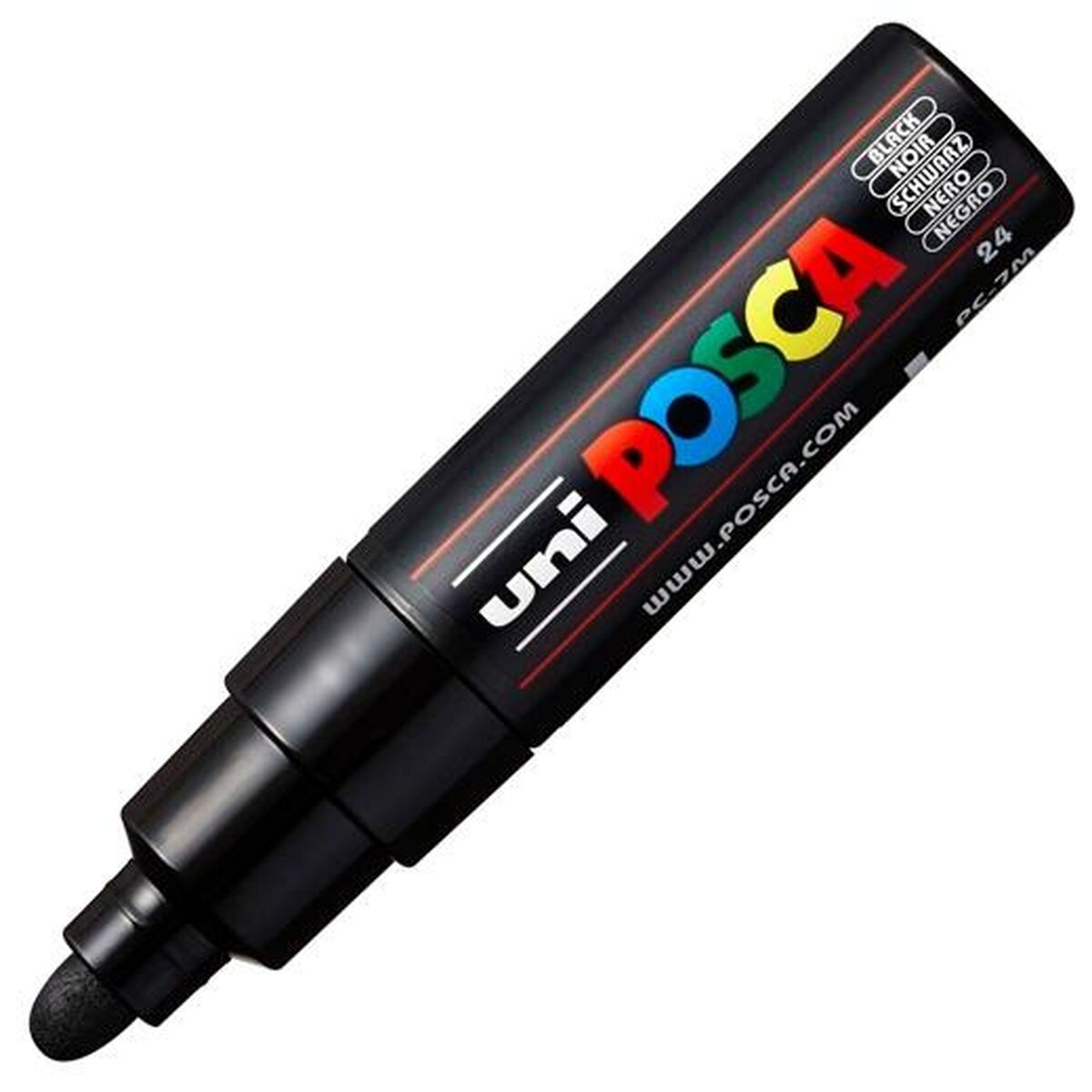 Cariocă POSCA PC-7M Negru (6 Unități) - Birou și papetărie, Pixuri, creioane și articole de scris