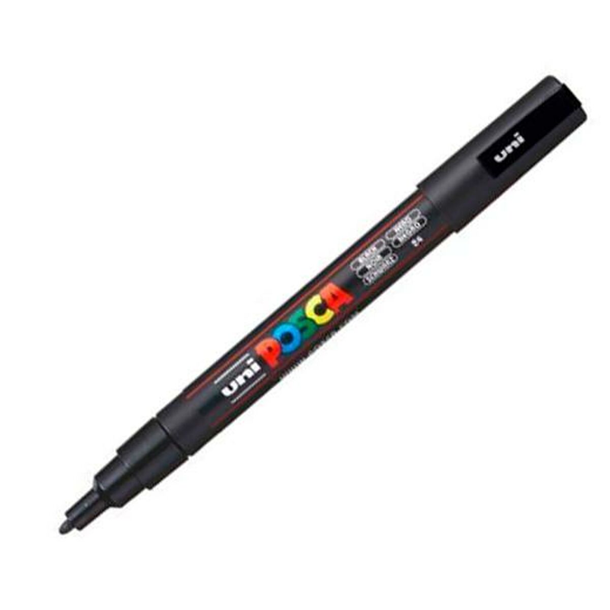 Cariocă POSCA PC-3M Negru (6 Unități) - Birou și papetărie, Pixuri, creioane și articole de scris