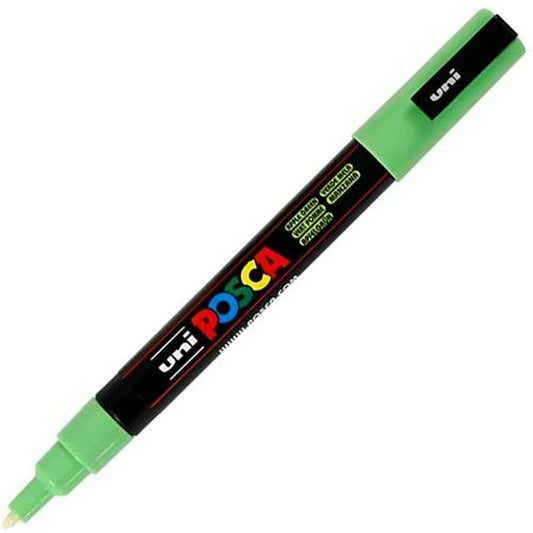 Marcaj de vopsea acrilică POSCA PC-3M Verde deschis 0,9-1,3 mm (6 Unități) - Birou și papetărie, Pixuri, creioane și articole de scris