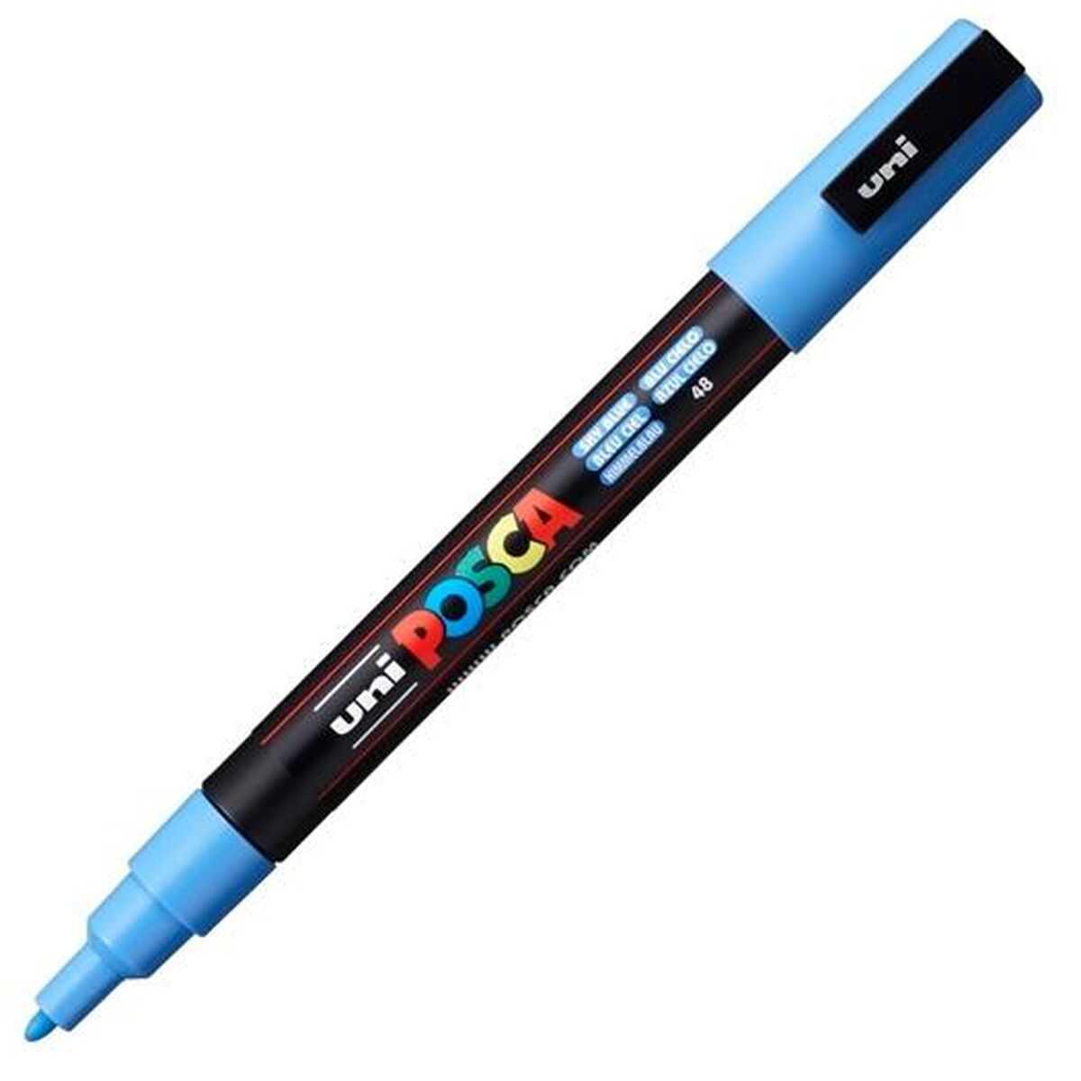 Cariocă POSCA PC-3M Albastru celest (6 Unități) - Birou și papetărie, Pixuri, creioane și articole de scris