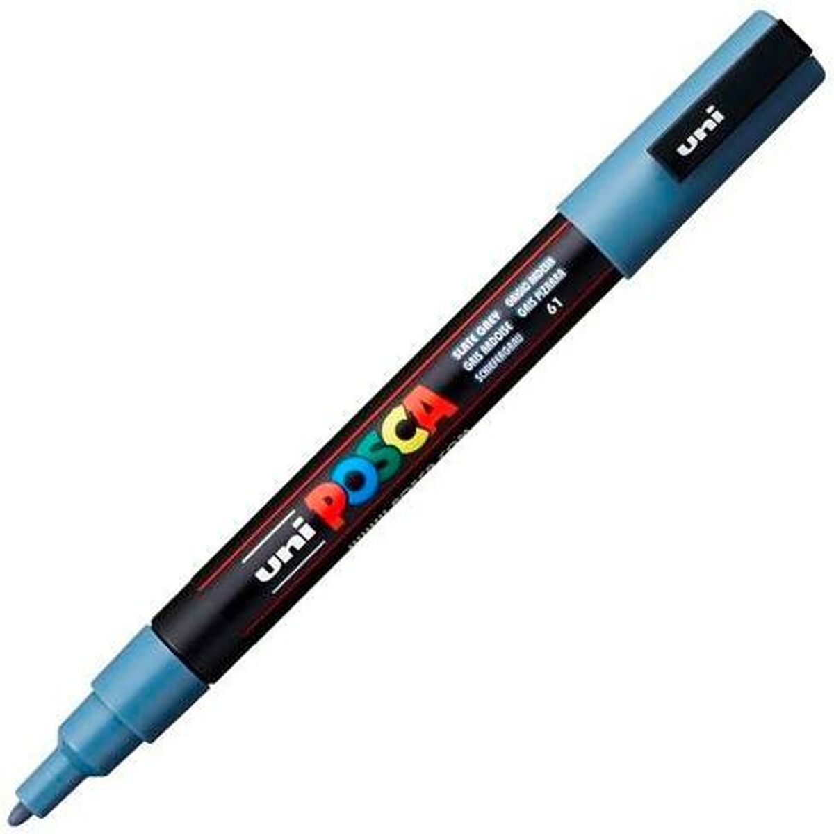 Marker POSCA PC-3M Gri închis (6 Unități) - Birou și papetărie, Pixuri, creioane și articole de scris