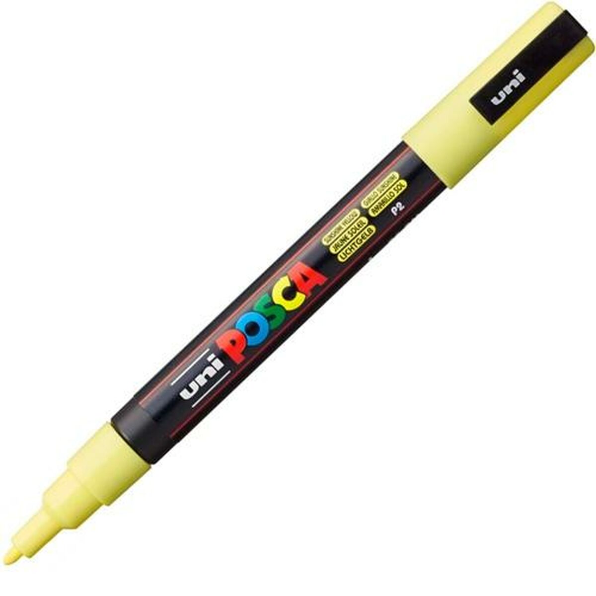 Marcaj de vopsea acrilică POSCA PC-3M Galben 0,9-1,3 mm (6 Unități) - Birou și papetărie, Pixuri, creioane și articole de scris