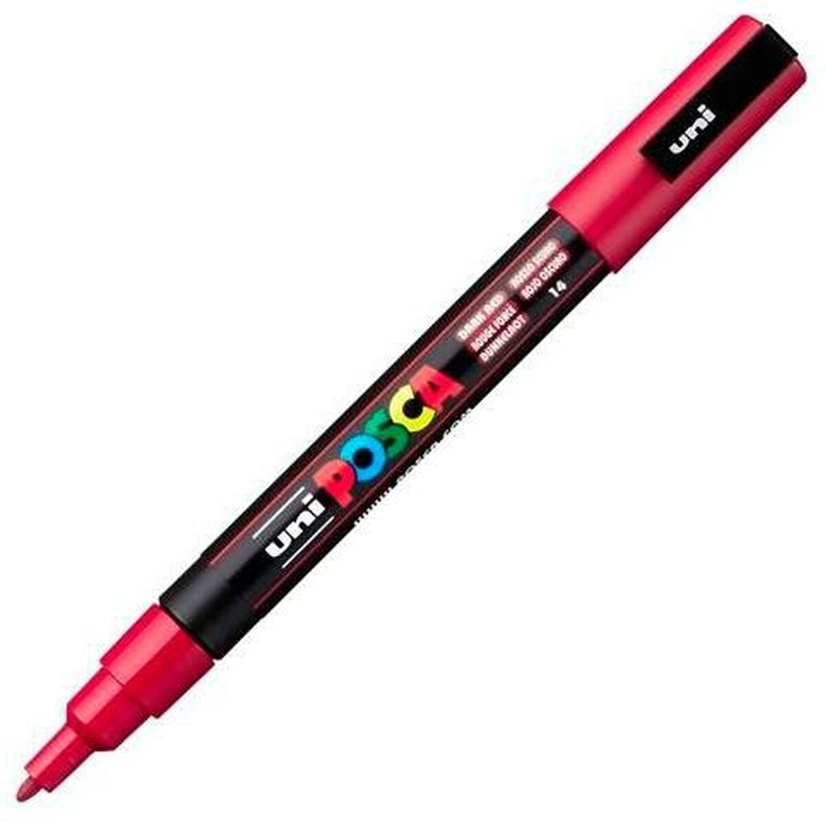 Cariocă POSCA PC-3M Roșu Închis (6 Unități) - Birou și papetărie, Pixuri, creioane și articole de scris
