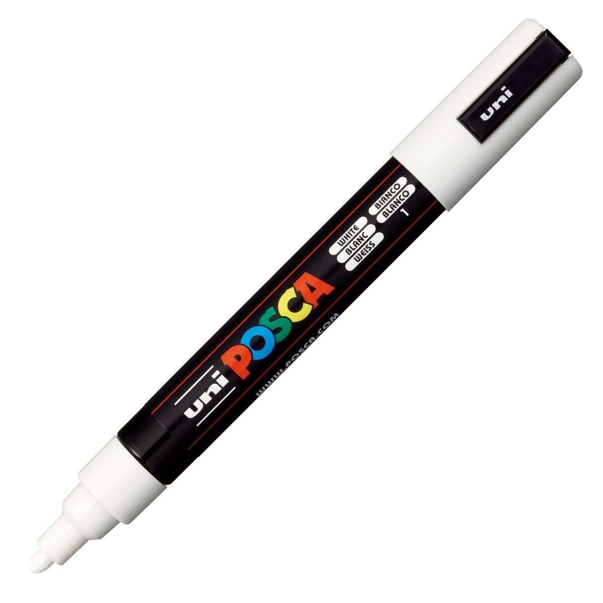 Carioci POSCA PC-5M Alb (6 Unități) - Birou și papetărie, Pixuri, creioane și articole de scris