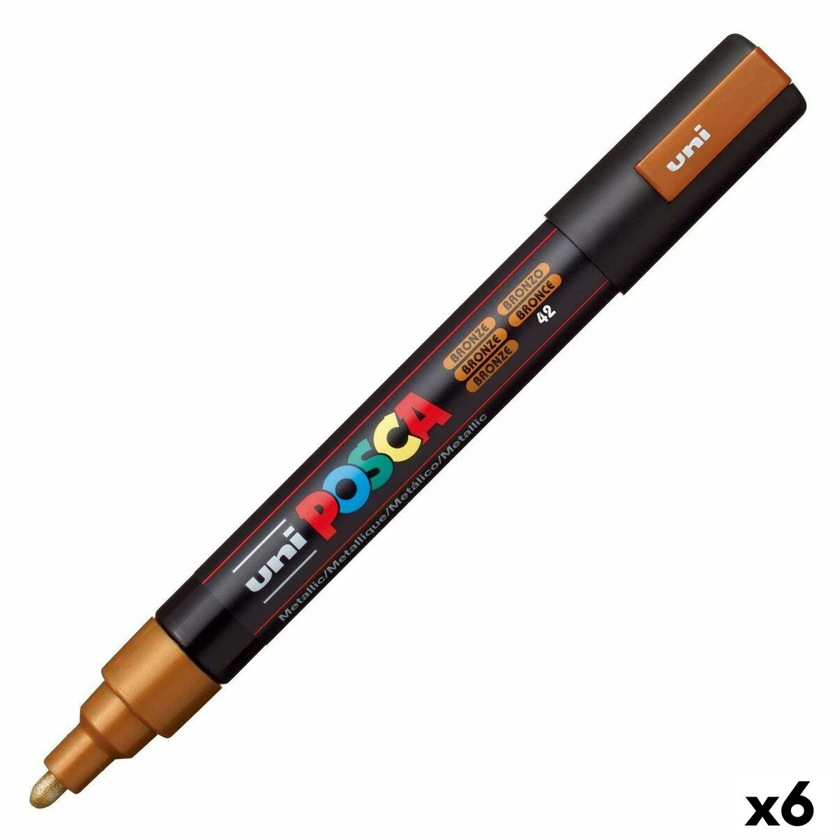 Carioci POSCA PC-5M (6 Unități) - Birou și papetărie, Pixuri, creioane și articole de scris