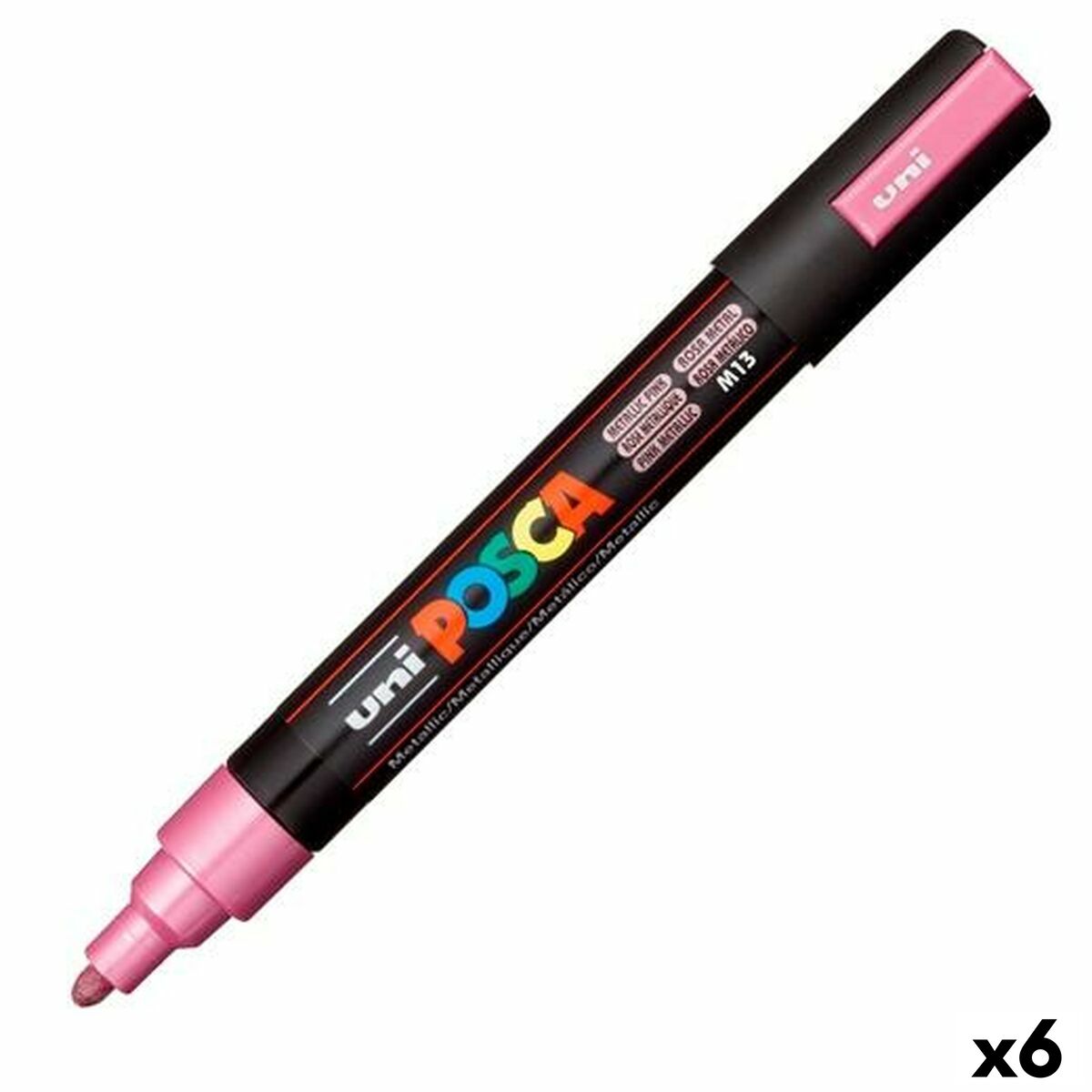 Cariocă POSCA PC-5M Roz (6 Unități) - Birou și papetărie, Pixuri, creioane și articole de scris