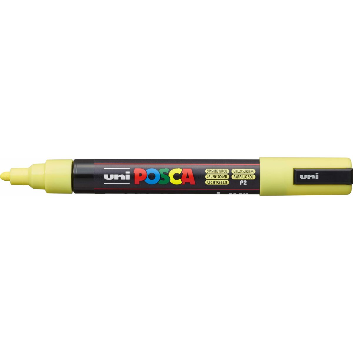 Marcaj de vopsea acrilică POSCA PC-5M Galben 1,8-2,5 mm (6 Unități) - Birou și papetărie, Pixuri, creioane și articole de scris