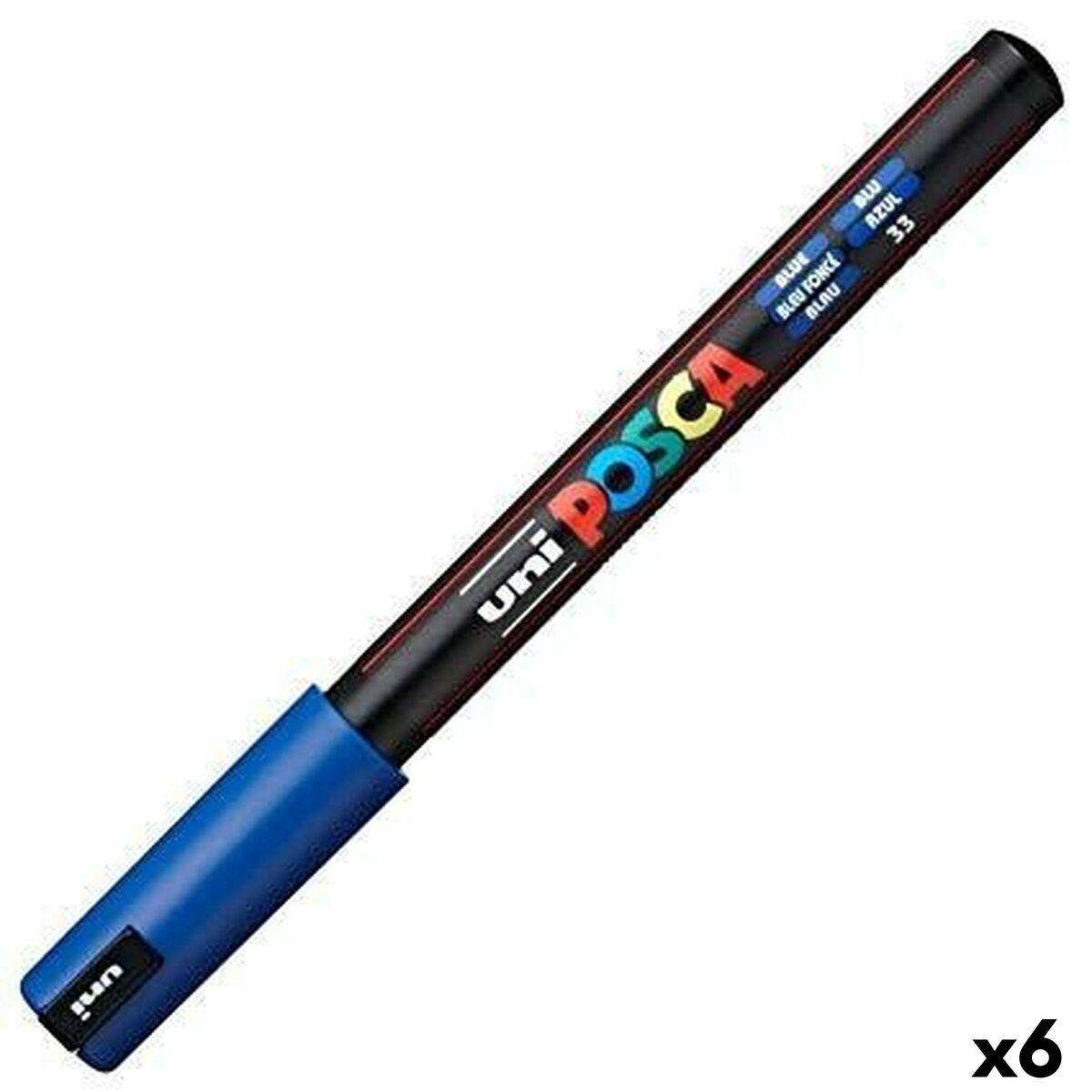 Carioci POSCA PC-1MR Albastru (6 Unități) - Birou și papetărie, Pixuri, creioane și articole de scris