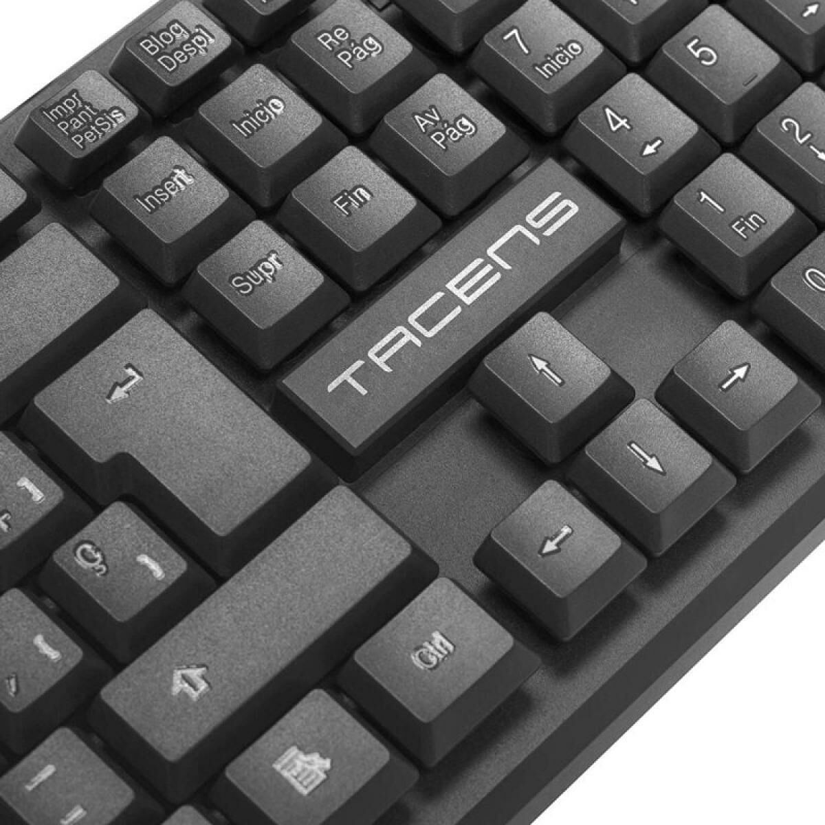 Tastatură Tacens AK0ES Negru Qwerty Spaniolă - Tehnică de calcul, Accesorii