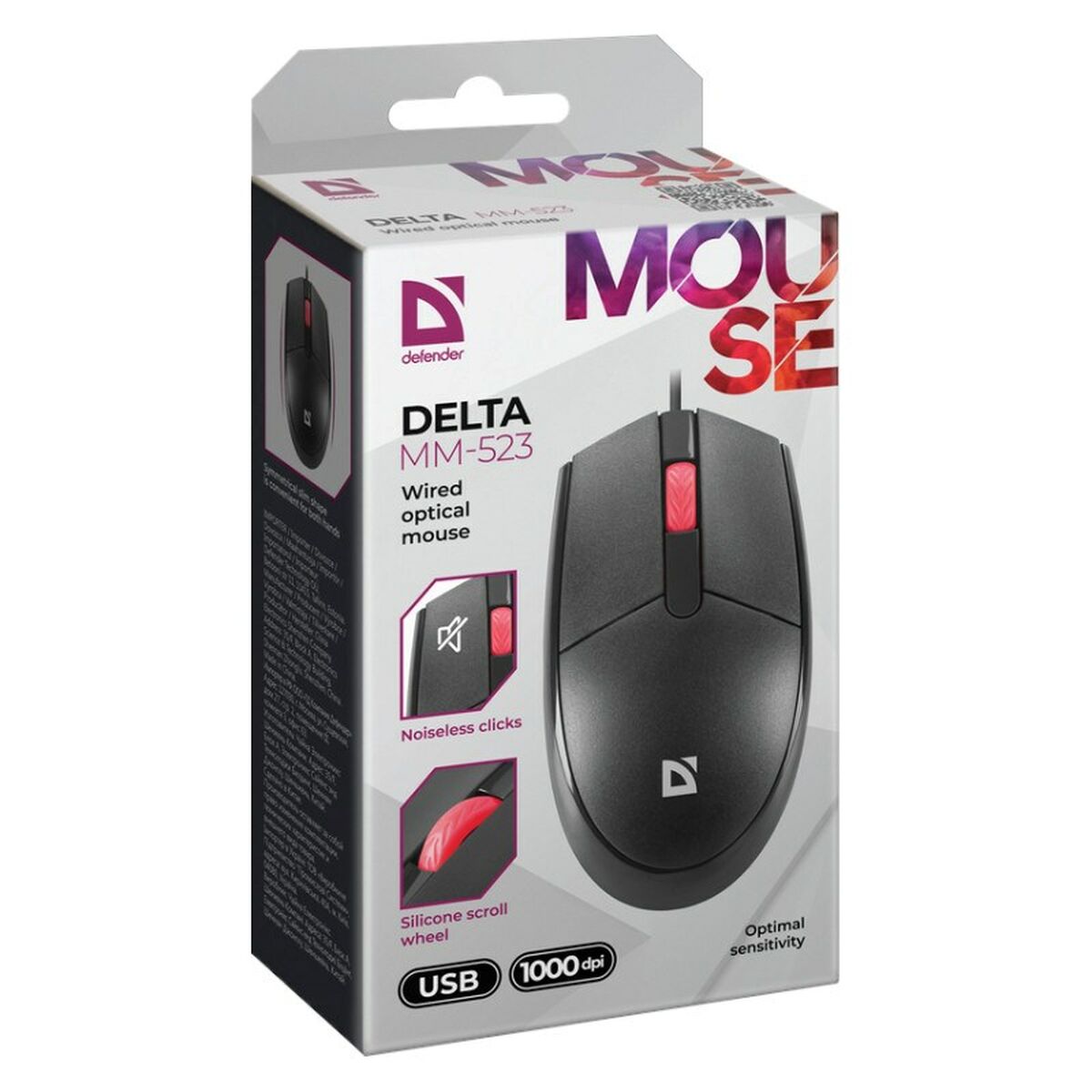 Mouse Gaming Defender DELTA MM-523 Negru - Tehnică de calcul, Accesorii