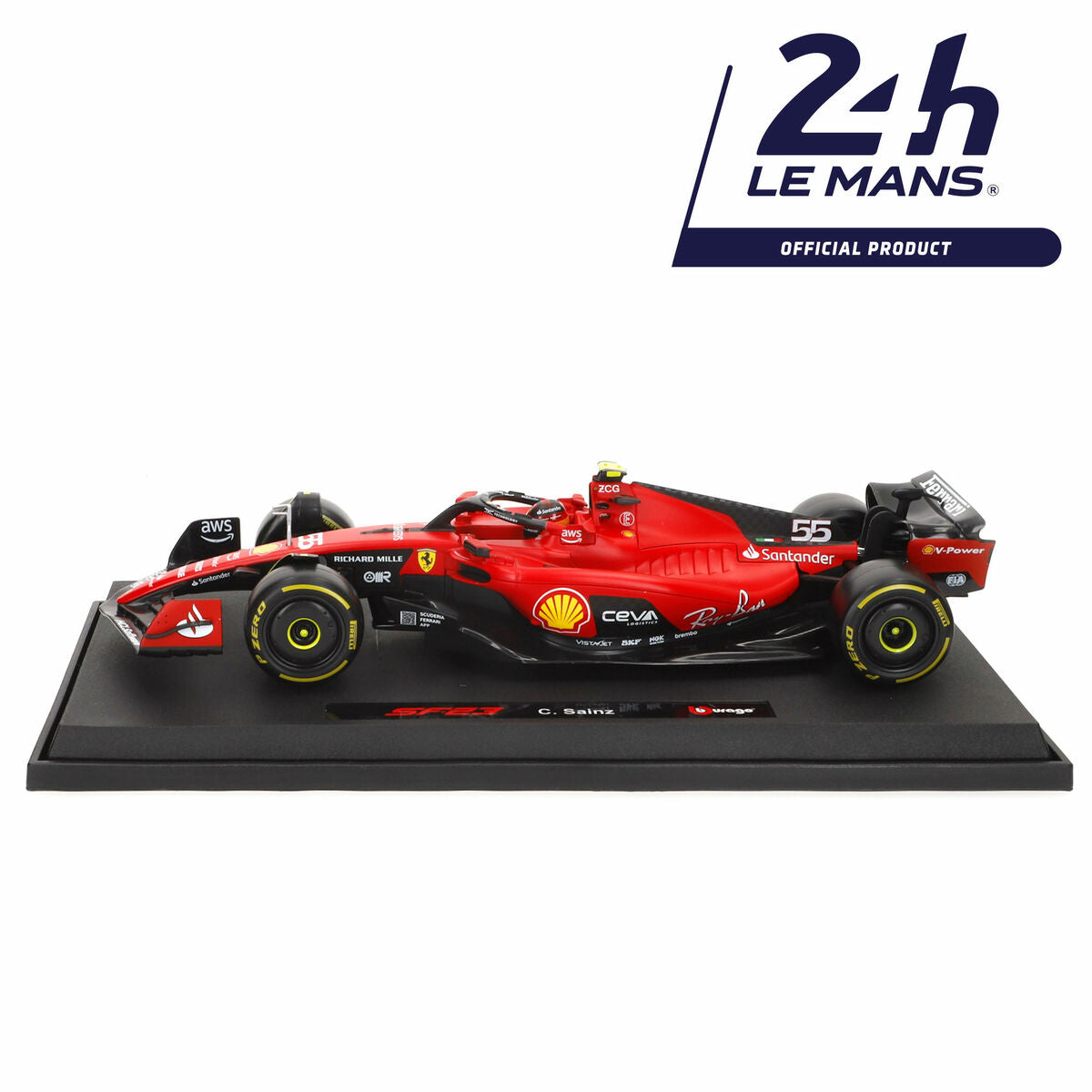 Mașină Bburago Ferrari F1 Racing SF23 #55 C 1:18 - Jucarii si jocuri, Vehicule