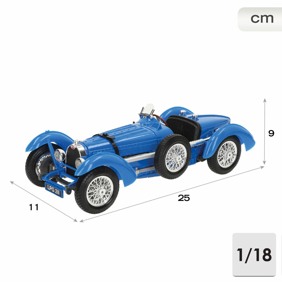 Mașină Bburago GT Bugatti Type 59 1:18 - Jucarii si jocuri, Vehicule