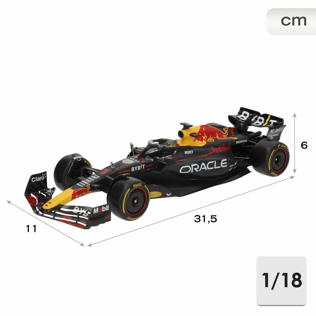Mașină Bburago F1 Race Oracle Red Bull Racing RB19 1:18 - Jucarii si jocuri, Vehicule