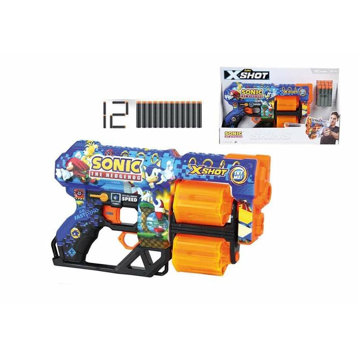 Pistol aruncător de bile Zuru X-SHOT Dread SONIC - Jucarii si jocuri, În aer liber și sport