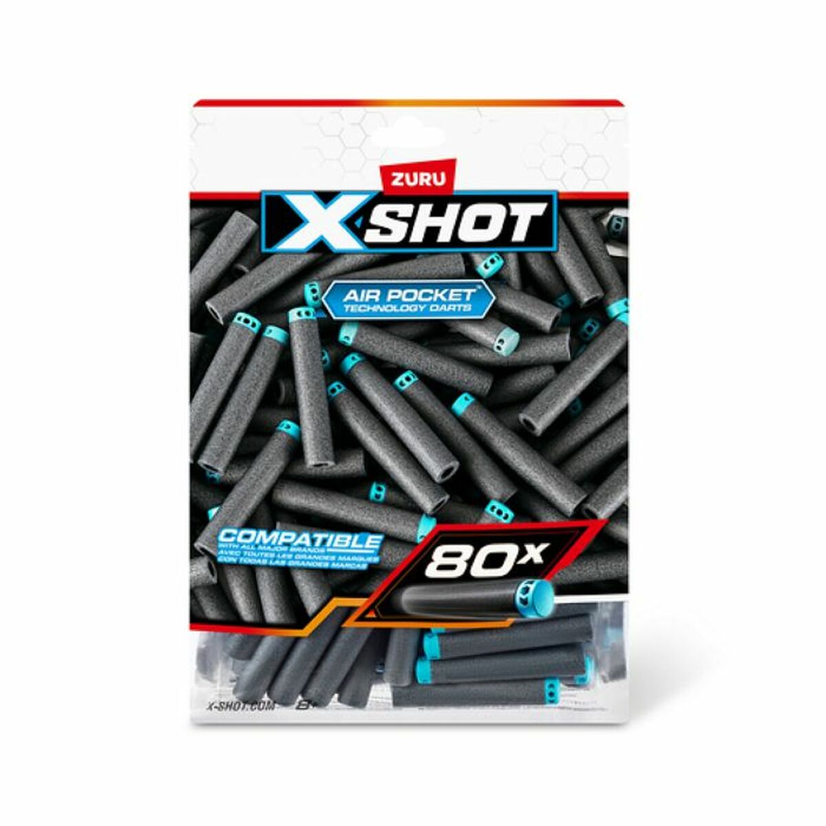 Darts Zuru X-Shot 80 Unități - Jucarii si jocuri, În aer liber și sport