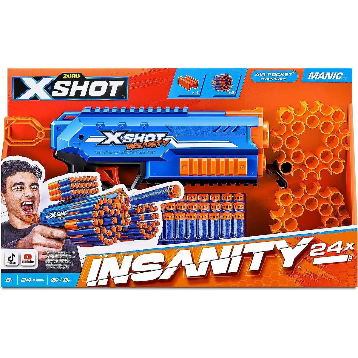 Pistol cu Săgeți X-Shot Insanity- Manic - Jucarii si jocuri, În aer liber și sport