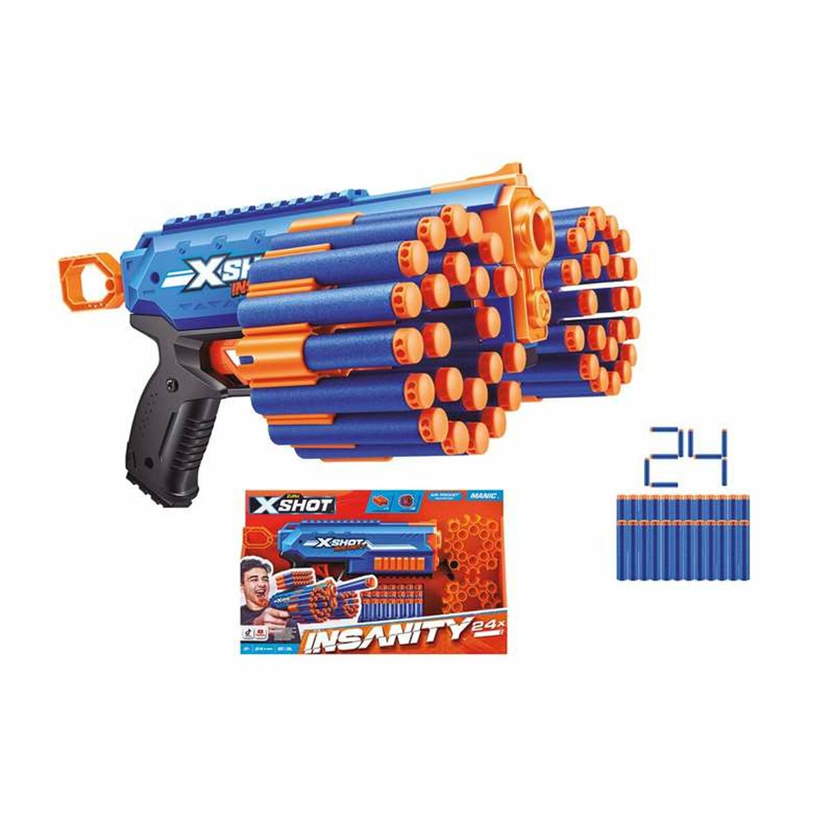 Pistol cu Săgeți X-Shot Insanity- Manic - Jucarii si jocuri, În aer liber și sport