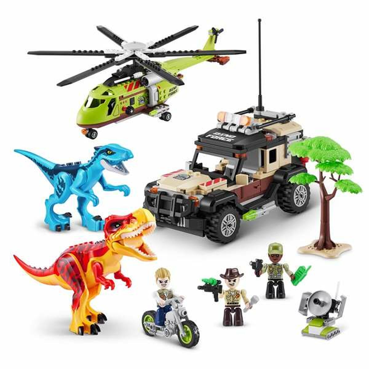 Joc de Construcție + Figurine Zuru Max Dino 33 x 48,3 x 7,6 cm 592 Piese - Jucarii si jocuri