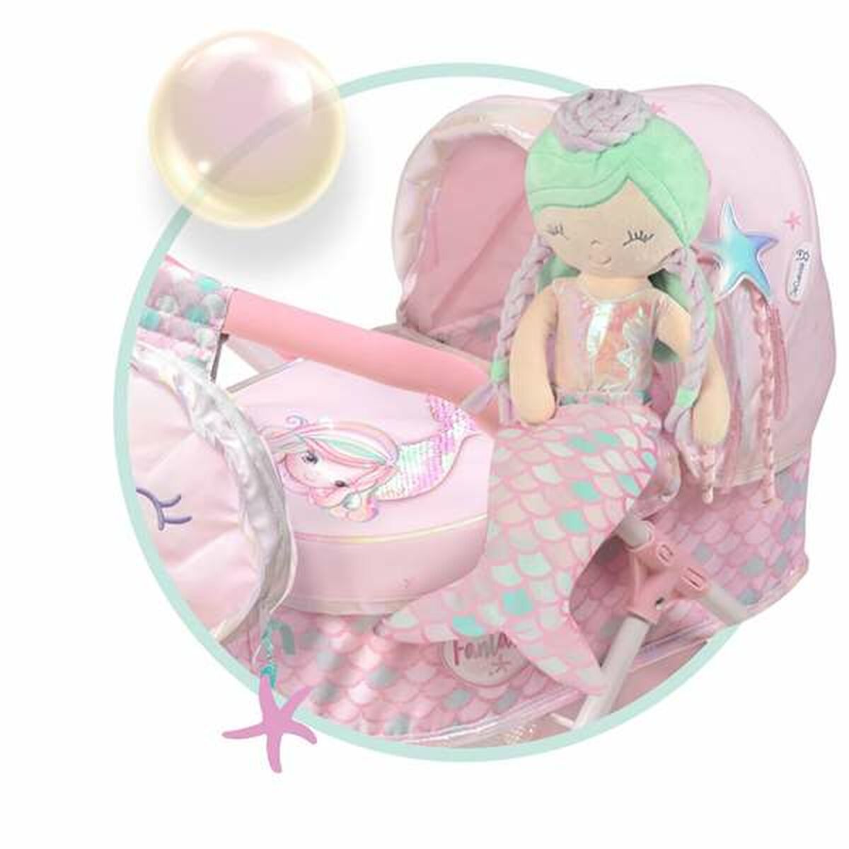 Păpușă din Cârpe Decuevas Ocean Fantasy 36 cm - Jucarii si jocuri, Păpuși și accesorii