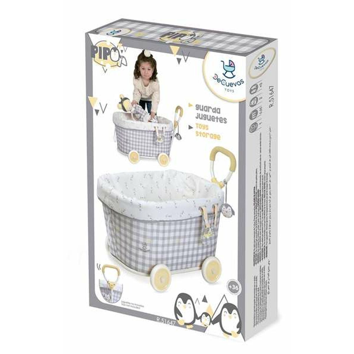 Cărucior pentru Păpuși Decuevas 36 x 55 x 47 cm - Jucarii si jocuri, Păpuși și accesorii