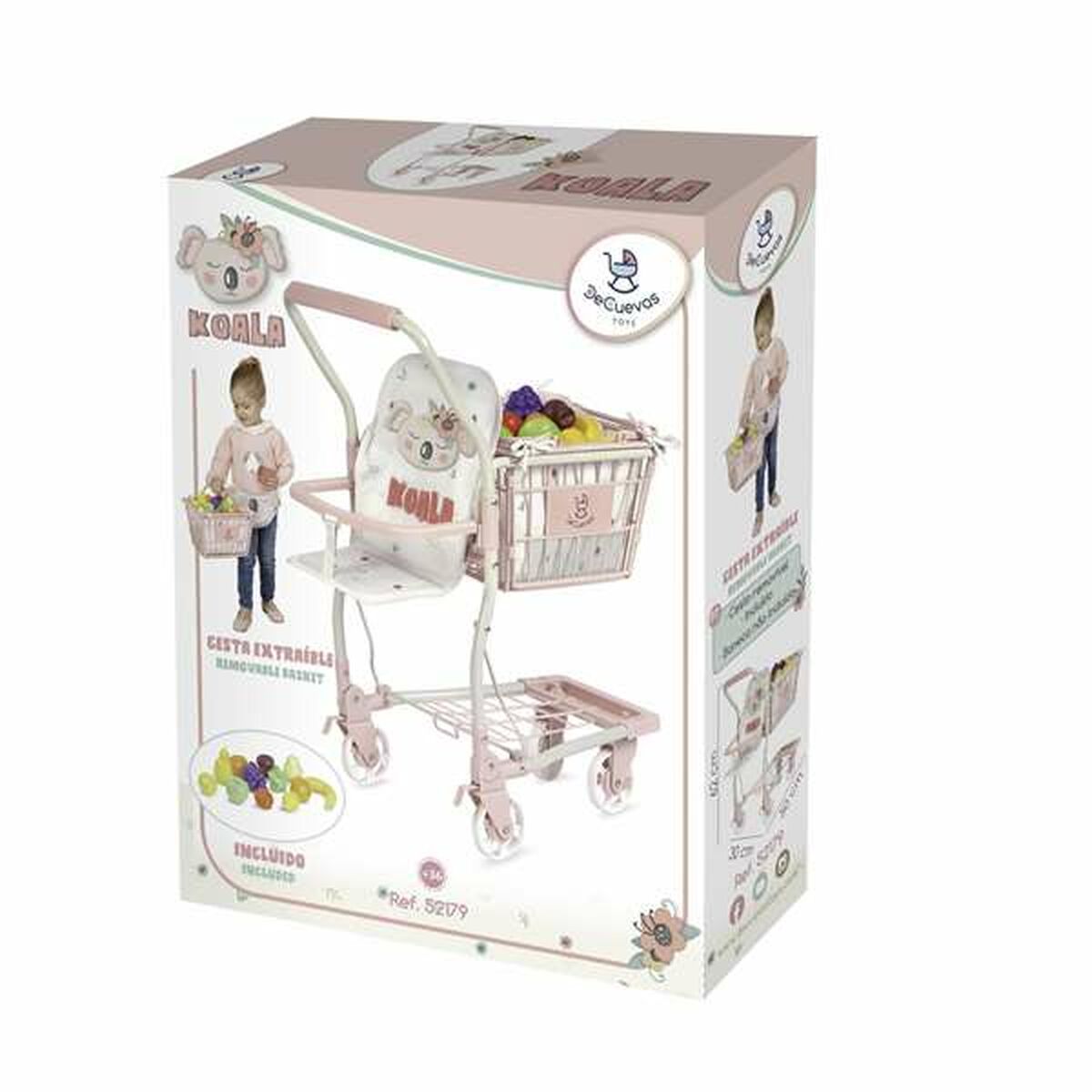 Cărucior de cumpărături Decuevas Koala 30 x 50 x 62 cm - Jucarii si jocuri, Imitații de jocuri